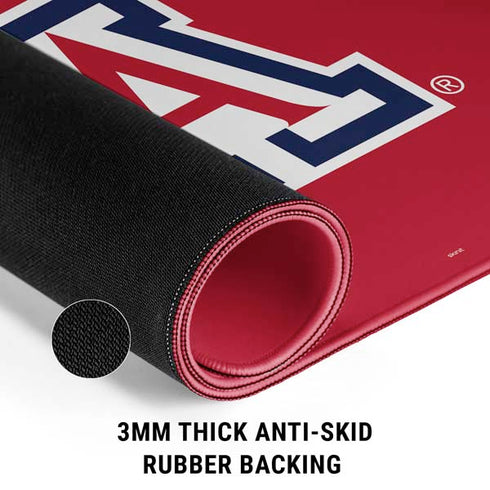 University of Arizona Primary Logo Red Gaming Mouse Pad